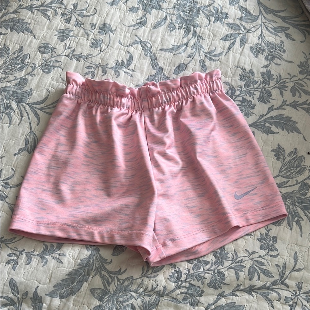 Nike Pink Relaxed Fit Shorts Lightweight Elastic Waist